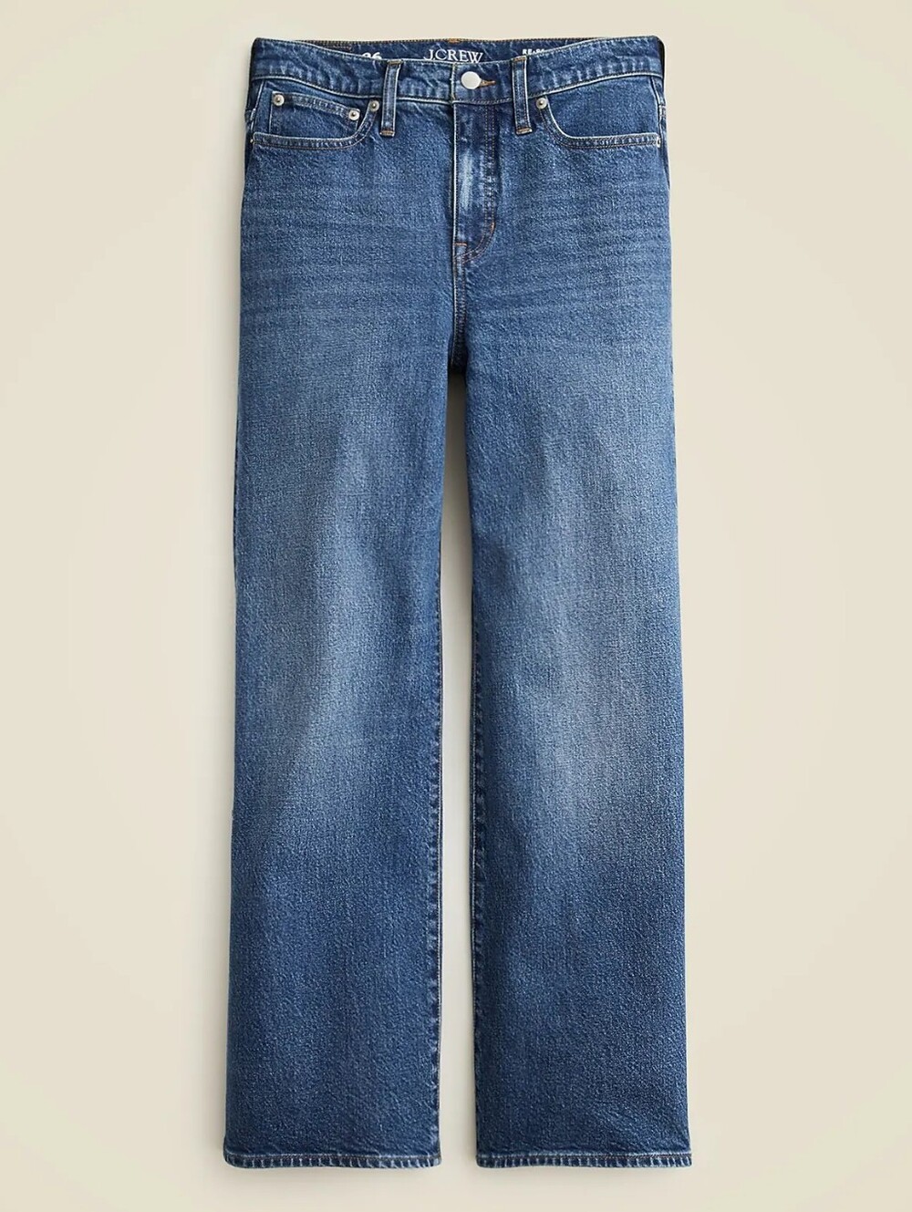 J CREW High-Rise Slim Wide Jeans, Indigo, Size 32